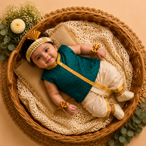 NOOLUKETTU SHIRT & VESHTI-KASAVU B14 DARK GREEN