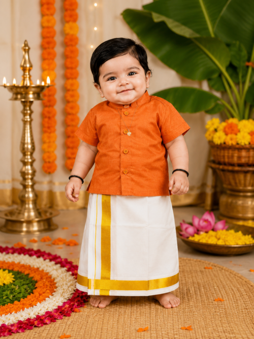 PREMIUM BABY BOY ONAM OUTFIT- "AARAV"👶👑