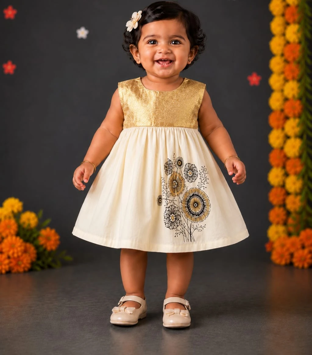 PREMIUM BLOOM BABY FROCK-"SIYA" π§πΈ