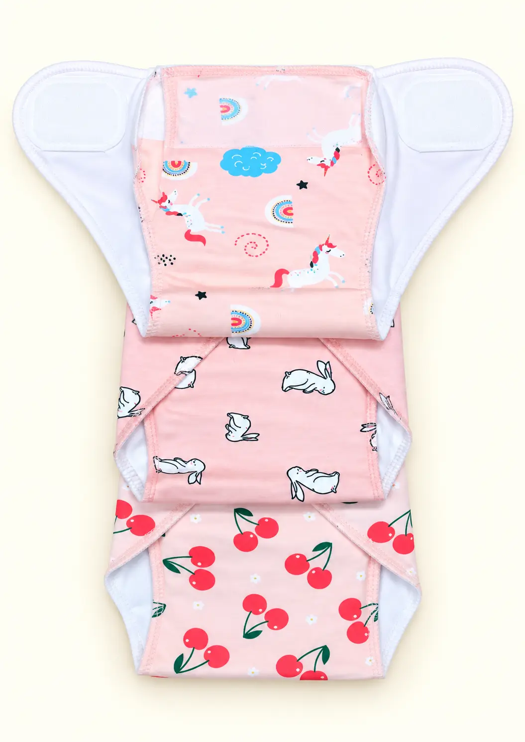 HOSIERY COTTON 3-PIECE PADDED VELCRO NAPPY SET β COLOR πΌβοΈπ€ - Image 7