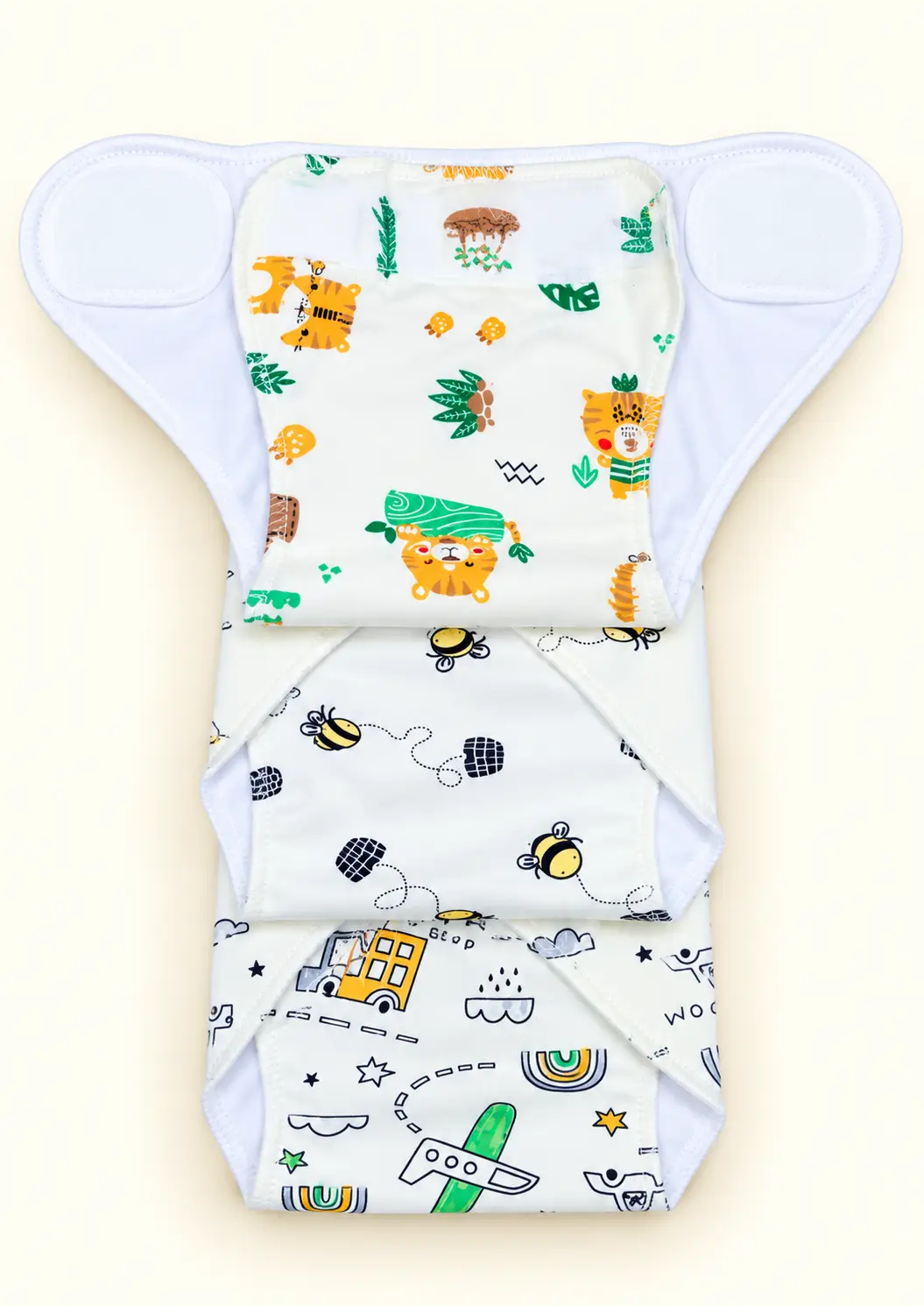 HOSIERY COTTON 3-PIECE PADDED VELCRO NAPPY SET β COLOR πΌβοΈπ€ - Image 8