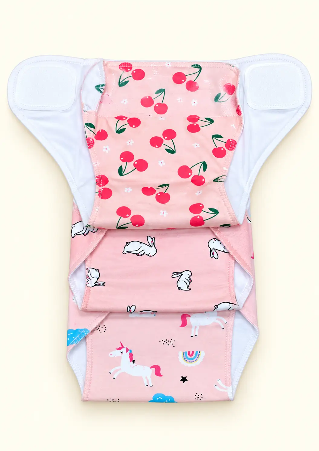 HOSIERY COTTON 3-PIECE PADDED VELCRO NAPPY SET β COLOR πΌβοΈπ€
