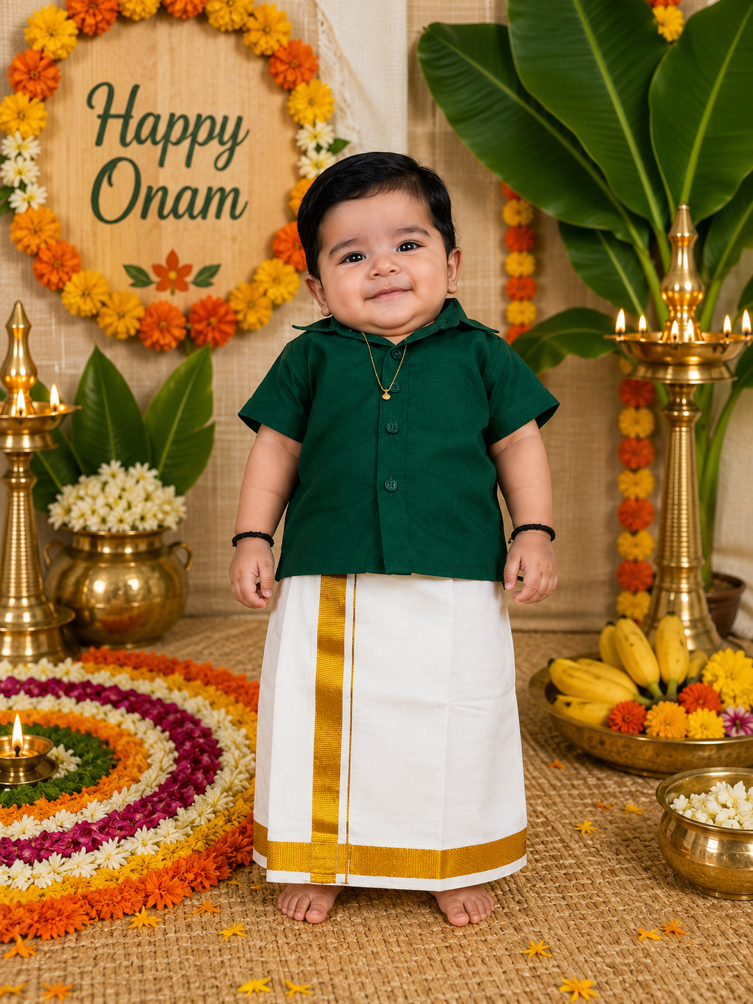 PREMIUM BABY BOY ONAM OUTFIT- "AARAV"πΆπ
