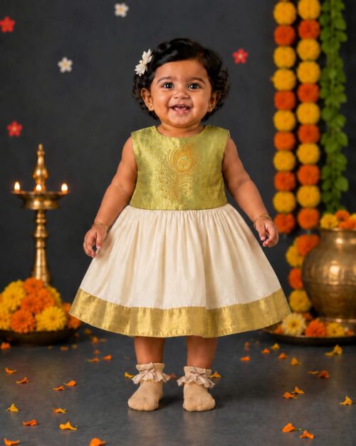 PREMIUM EMBROIDERY BABY FROCK- "AIRA"👧🌸