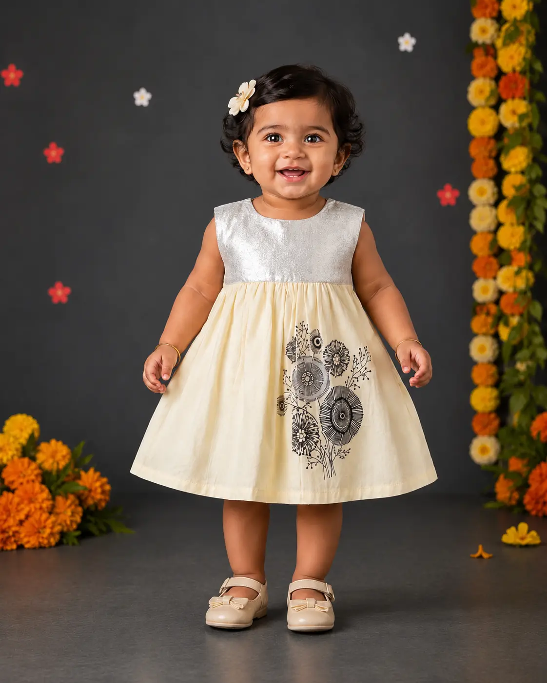 PREMIUM BLOOM BABY FROCK-"SIYA" π§πΈ