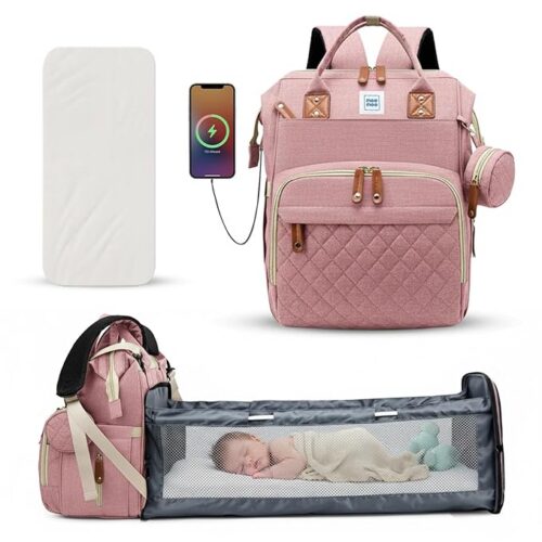 Mee Mee Tiny Treks Baby Diaper Bag - Pink