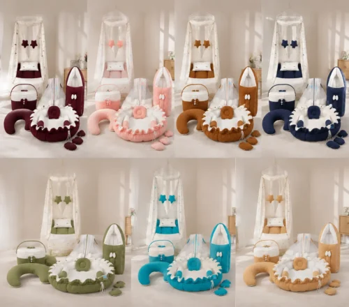 PREMIUM NEWBORN BABY BEDDING 6PC SET👶✨☁️