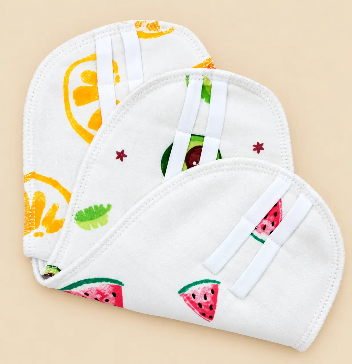MUSLIN 3-PIECE PADDED NAPPY SET β WHITE πΌβοΈπ€ - Image 11
