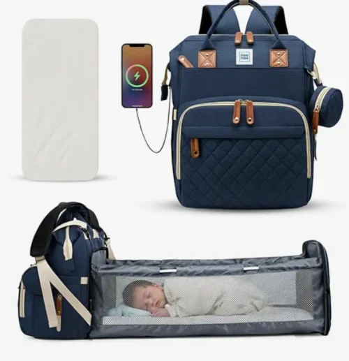 Mee Mee Tiny Treks Baby Diaper Bag - Blue