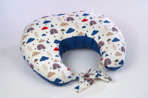 PURE COTTON FEEDING PILLOW-BLUE HORIZON