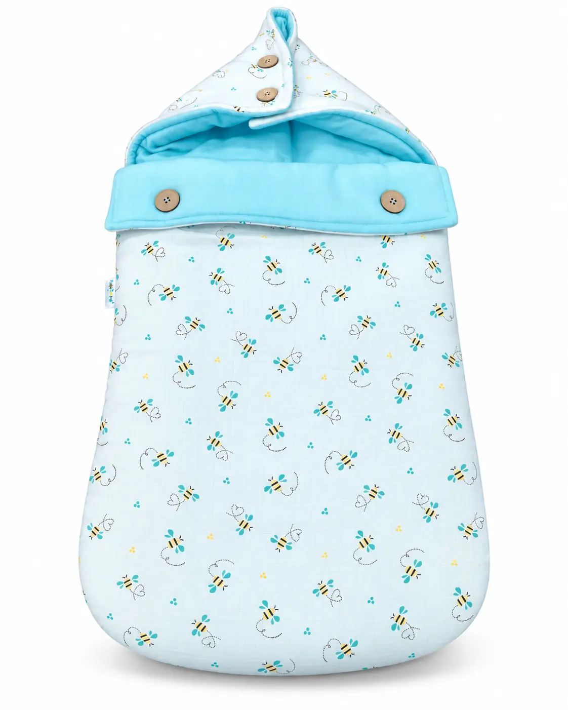 PREMIUM SOFT MUSLIN BABY CARRY BED-HONEYCLOUD ππΆπΌ