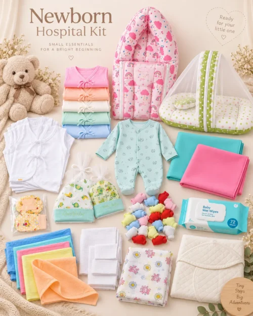 ASSORTED NEWBORN ESSENTIAL KIT/HOSPITAL KIT (Pack Of 16) 👶🍼💖
