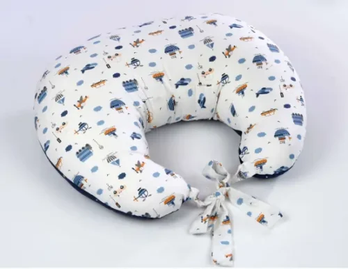 PURE COTTON FEEDING PILLOW-BLUE OCEAN