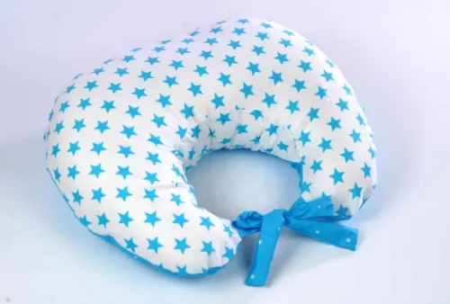 PURE COTTON FEEDING PILLOW-BLUE STAR