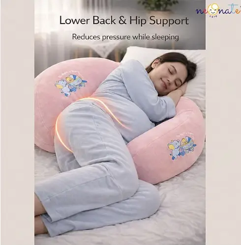 3 PIECE MATERNITY PILLOW SET FOR PREGNANCY SUPPORT-PINK ๐๏ธ๐ธ๐คฐ - Image 5