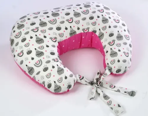 PURE COTTON FEEDING PILLOW-PINK RAINBOW