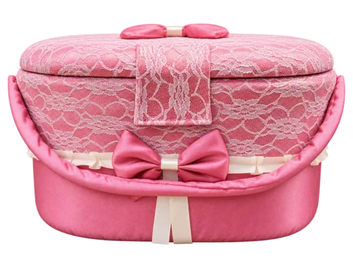 PREMIUM SATIN MOTHER BASKET-PINK 🩷🌼✨