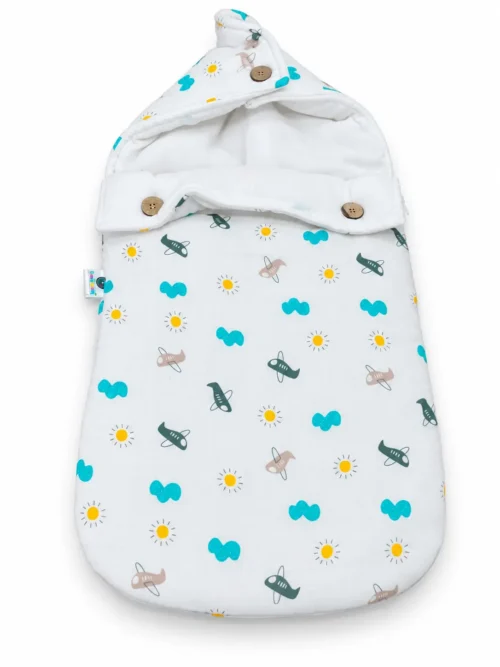 PREMIUM SOFT MUSLIN BABY CARRY BED-LITTLEPILOT 🌙👶🍼