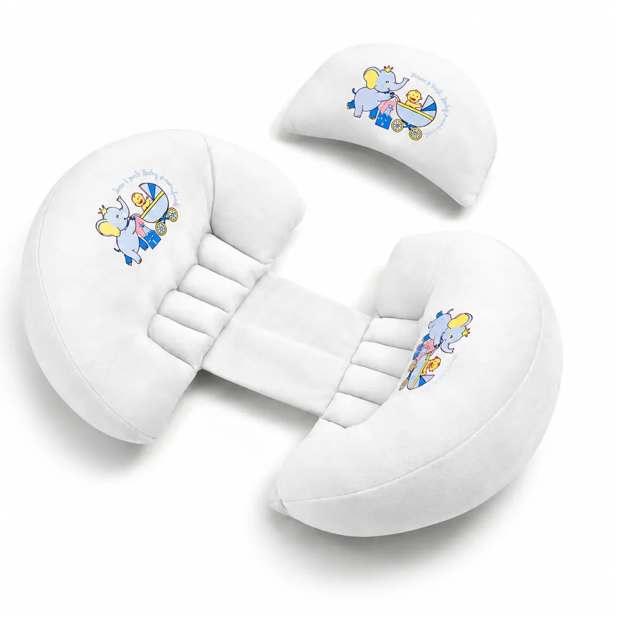 3 PIECE MATERNITY PILLOW SET FOR PREGNANCY SUPPORT-WHITE 🛏️☁️🤰