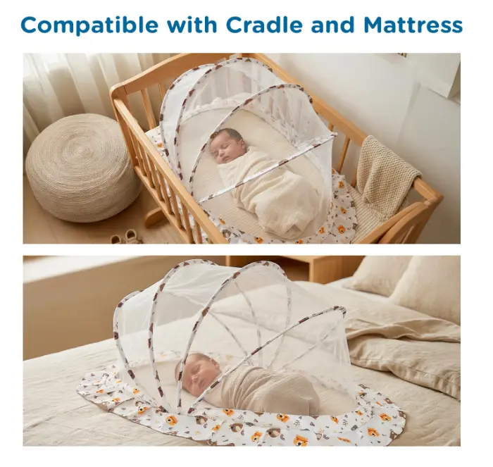 BABY MOSQUITO NET – LIGHTWEIGHT & PORTABLE FOLDABLE BABY NET👶🦟✨ - Image 6
