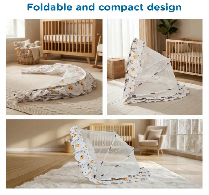 BABY MOSQUITO NET – LIGHTWEIGHT & PORTABLE FOLDABLE BABY NET👶🦟✨ - Image 7