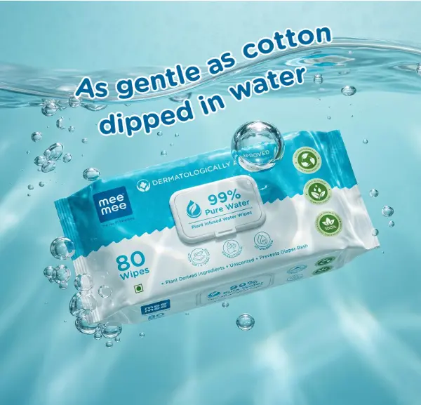 MEE MEE 99% PURE WATER PLANT INFUSED BABY WIPES BUY 1 GET 1 πΌπ§πΏ - Image 8