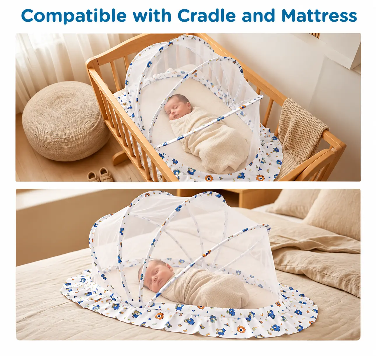 BABY MOSQUITO NET – LIGHTWEIGHT & PORTABLE FOLDABLE BABY NET👶🦟✨ - Image 10