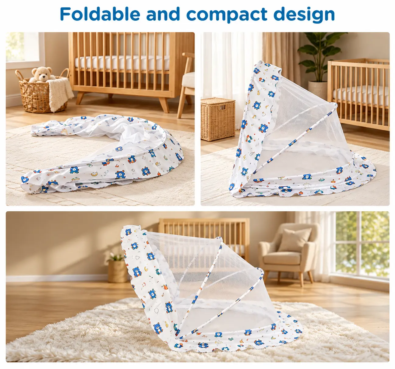 BABY MOSQUITO NET – LIGHTWEIGHT & PORTABLE FOLDABLE BABY NET👶🦟✨ - Image 11
