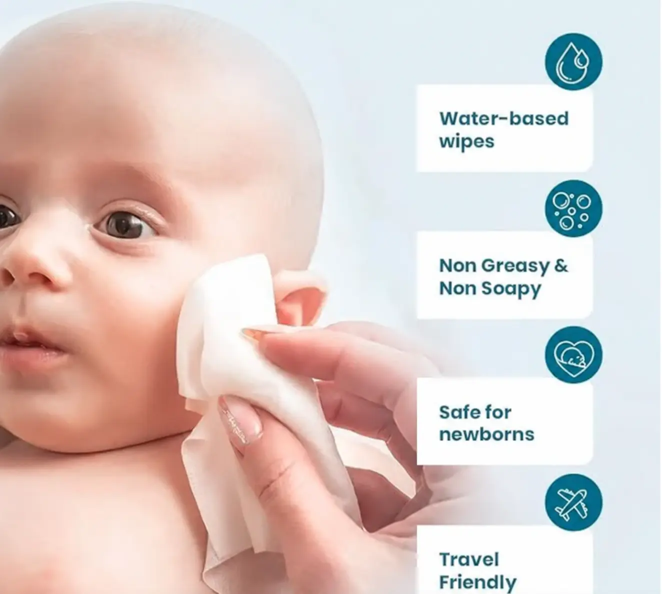 MOTHER SPARSH 98% PURE WATER BABY WIPES – BUY 1 GET 1 FREE - Image 4
