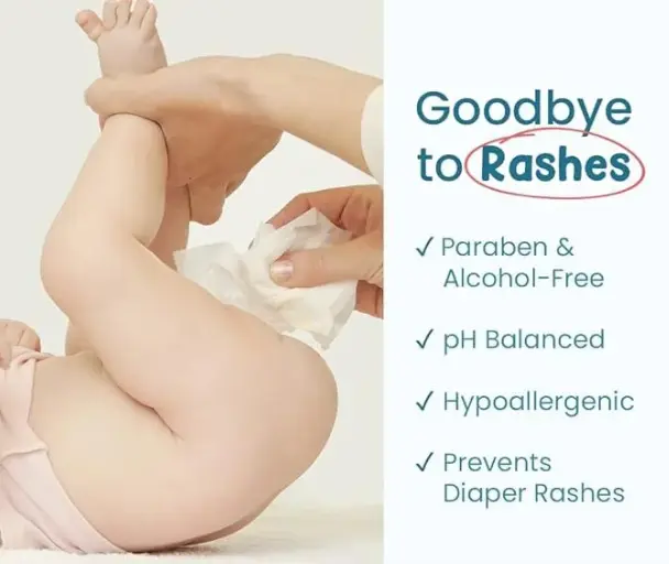 MOTHER SPARSH 98% PURE WATER BABY WIPES – BUY 1 GET 1 FREE - Image 3
