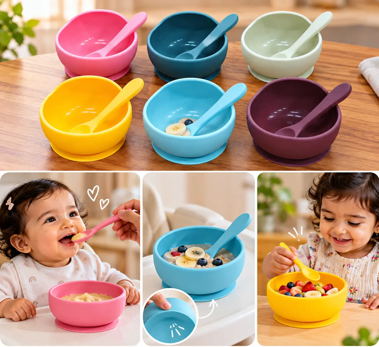 Silicone Bowl Set